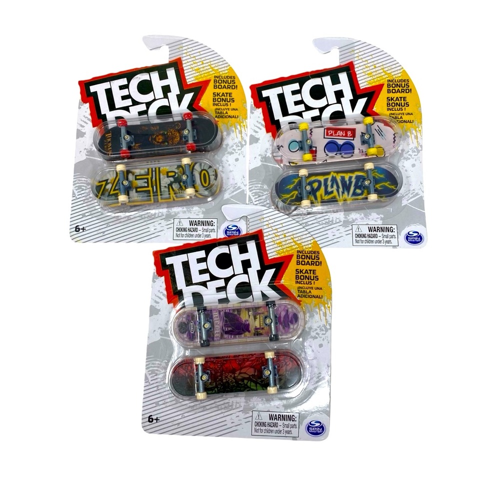Tech Deck Fingerboard Plan B, Zero & Real Mini Skateboards Lot of‎ 6 Skateboards